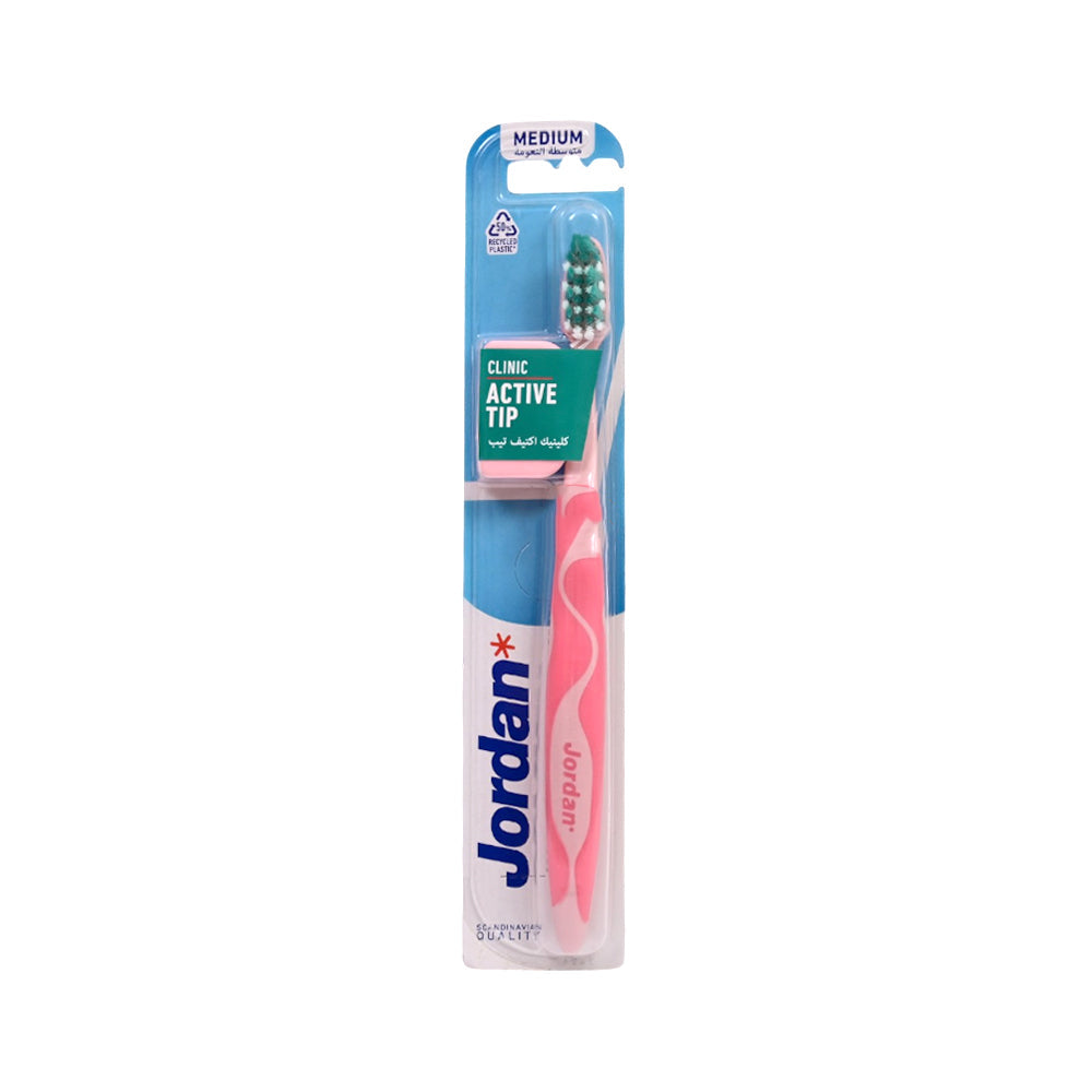 JORDAN TOOTH BRUSH ACTIVE TIP MEDIUM Default Title - MamasJan Grocery Nonfood