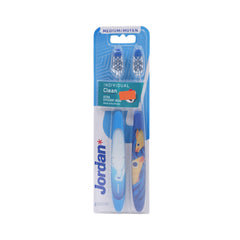 JORDAN INDIVIDUAL CLEAN MEDIUM 2 PACK TOOTH BRUSH Default Title - MamasJan Grocery Nonfood