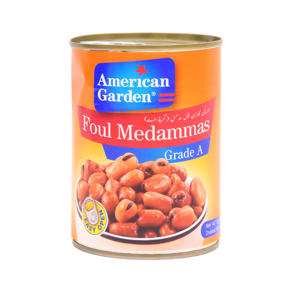 AMERICAN GARDEN FOUL MEDAMMAS GRADE A TIN 400 GM Default Title - MamasJan GroceryFoods