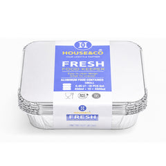HOUSE & CO. ALU CONTAINER WITH LID SMALL 10PCS Default Title - MamasJan Crockery