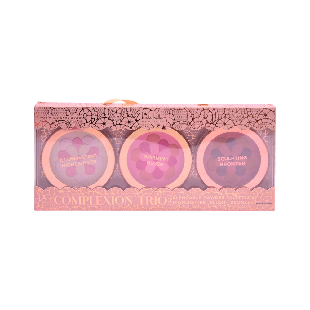 NIKOLE MILLER COMPLEXION TRIO BLENDABLE POWDER PALETTE Default Title - MamasJan Makeup