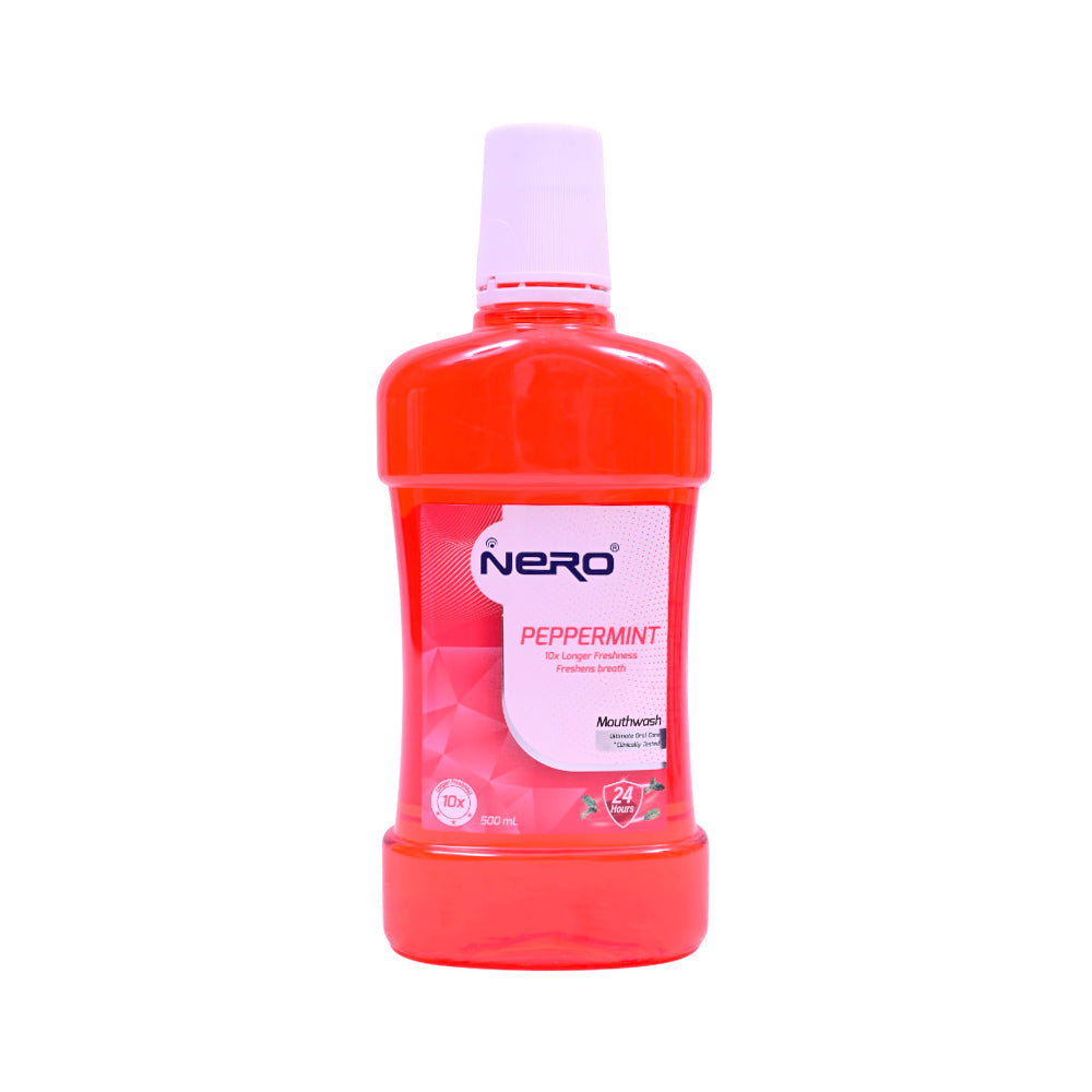 NERO MOUTHWASH PEPPERMINT 10X LONGER FRESHNESS FRESHENS BREA Default Title - MamasJan Grocery Nonfood