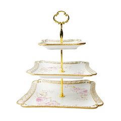 DISH CAKE 3TIRE ROYAL BISTRO IR SQUARE D1134X3 Default Title - MamasJan Crockery