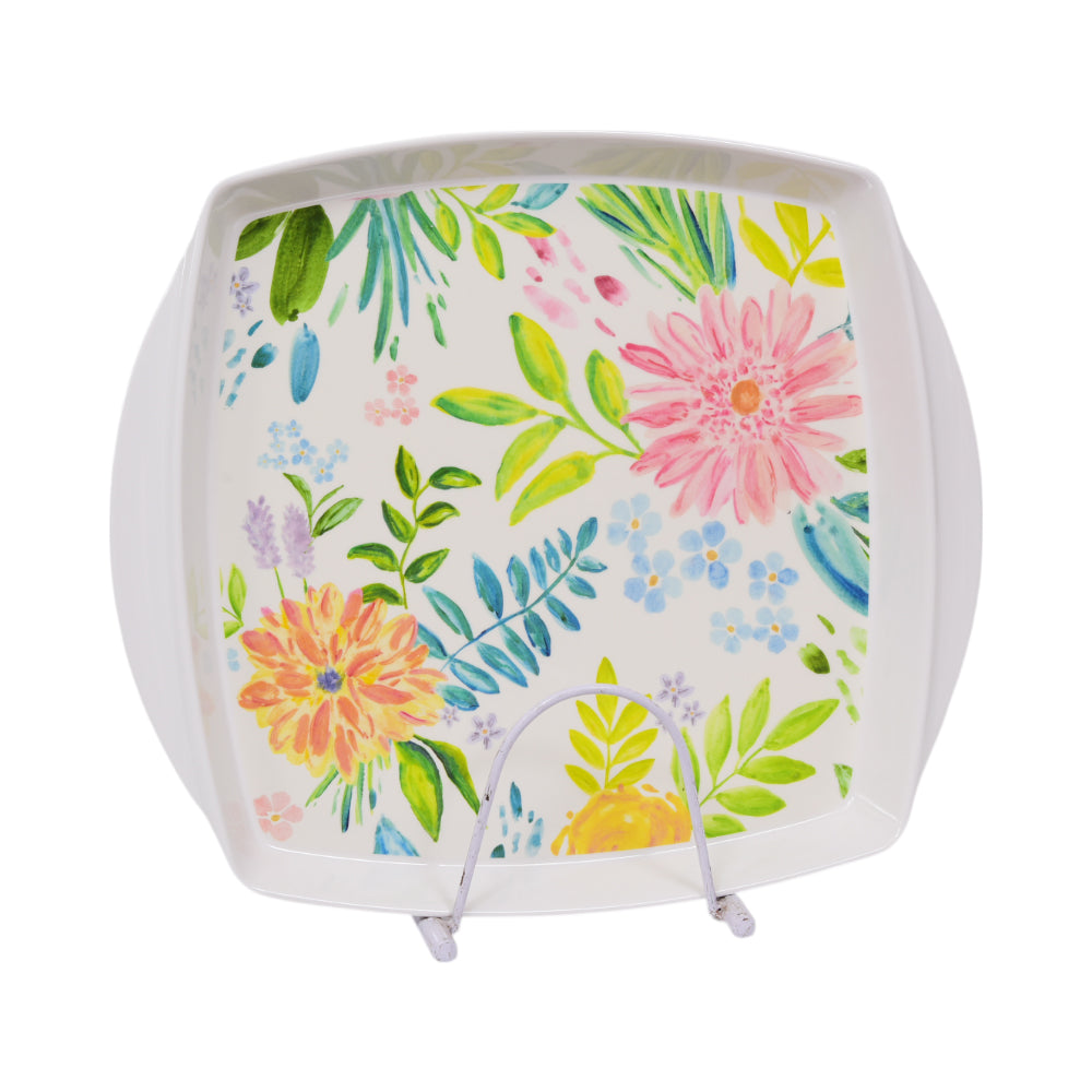 TRAY MELAMINE SQUARE 75140 Default Title - MamasJan Crockery