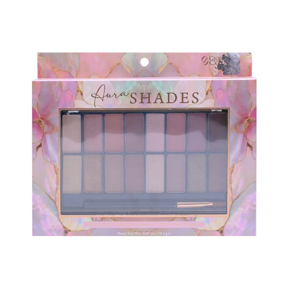 AURA SHADES SHADOW PALETTE 19.2G Default Title - MamasJan Makeup
