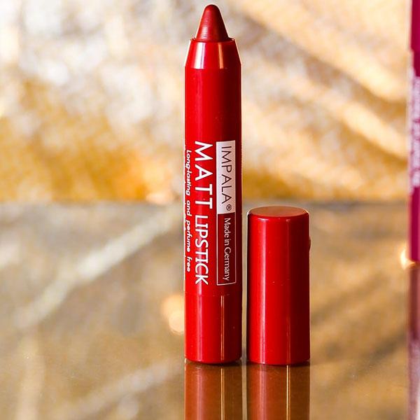 Impala Automatic Matt Lipstick Long-Lasting 01 Red Chilli Default Title - MamasJan Makeup