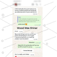 Wood Wax Shiner 🌲 Enhances Color of Wood Surface, Protects Against Dirt, and Give Shine