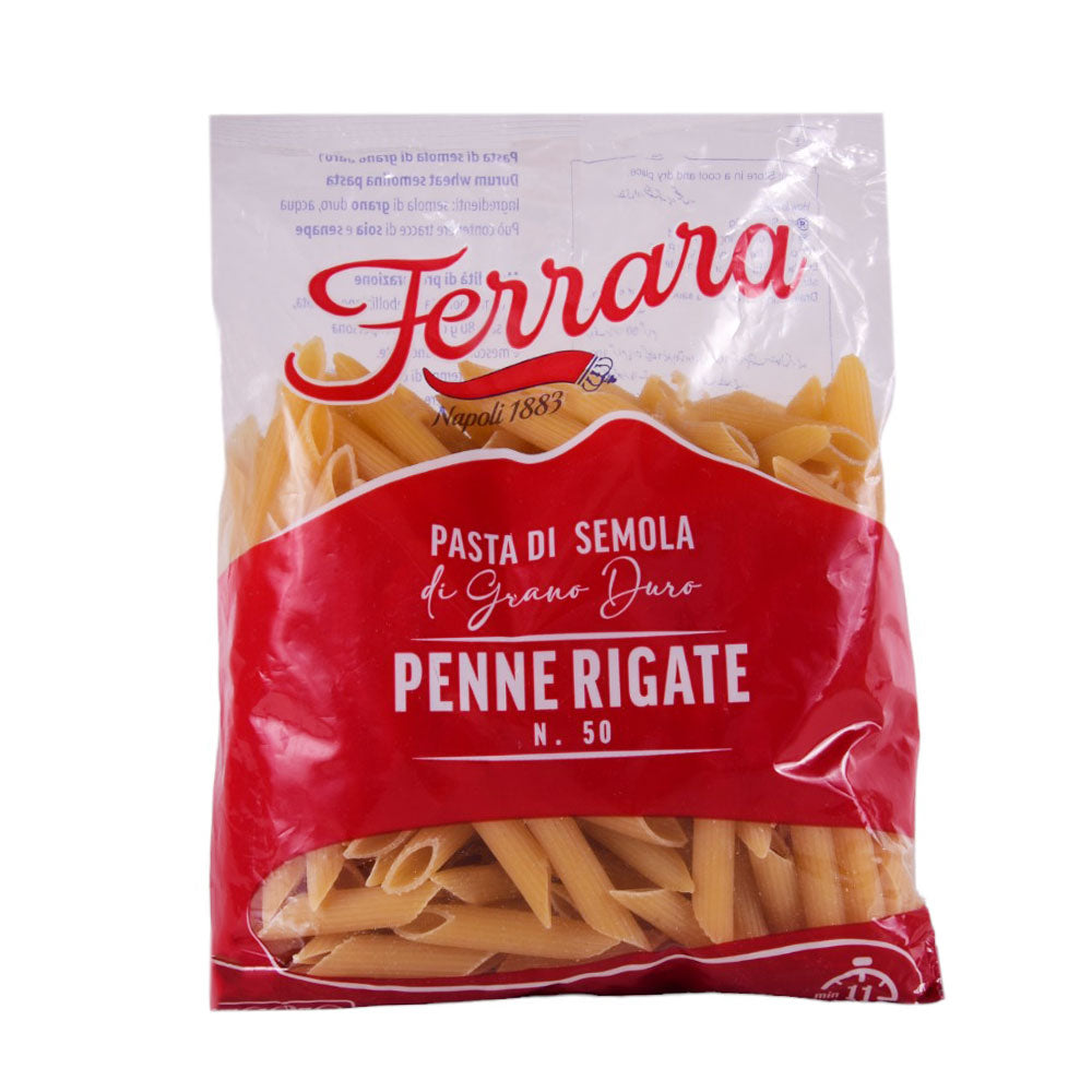 FERRARA PASTA DI SEMOLA PENNE RIGATE N.50 500 GM Default Title - MamasJan Grocery