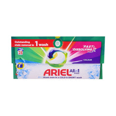 ARIEL WASHING POWDER ALL IN 1 PODS 28 COLOUR WASHES COLD WAS Default Title - MamasJan Grocery Nonfood
