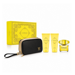 VERSACE YELLOW DIAMOND FOR WOMEN 3PC GIFT SET + BAG Default Title - MamasJan Perfume