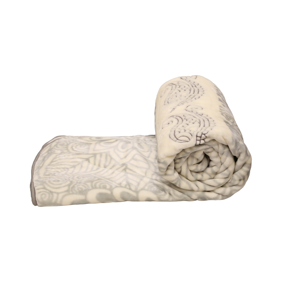 Mora Blanket Digital Embroidery B90 Grey 220X240 Default Title - MamasJan s