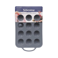 MUFFIN PAN 12 CUPS SILICONE IR YH1106/E104-107 Default Title - MamasJan Crockery