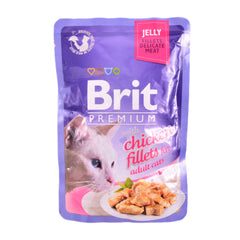BRIT CAT FOOD PREMIUM CHICKEN FILLETS ADULT 85 GM Default Title - MamasJan Grocery Nonfood