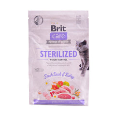 BRIT CARE CAT FOOD STERILIZED FRESH DUCK & TURKEY 400 GM Default Title - MamasJan Grocery Nonfood