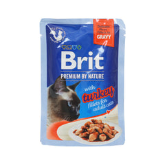 BRIT PREMIUM CAT POUCHES GRAVY WITH TURKEY 85G Default Title - MamasJan Pet Care