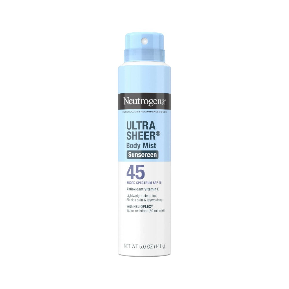 NEUTROGENA ULTRA SHEER BODY MIST SUNSCREEN SPF-45 141G Default Title - MamasJan skincare