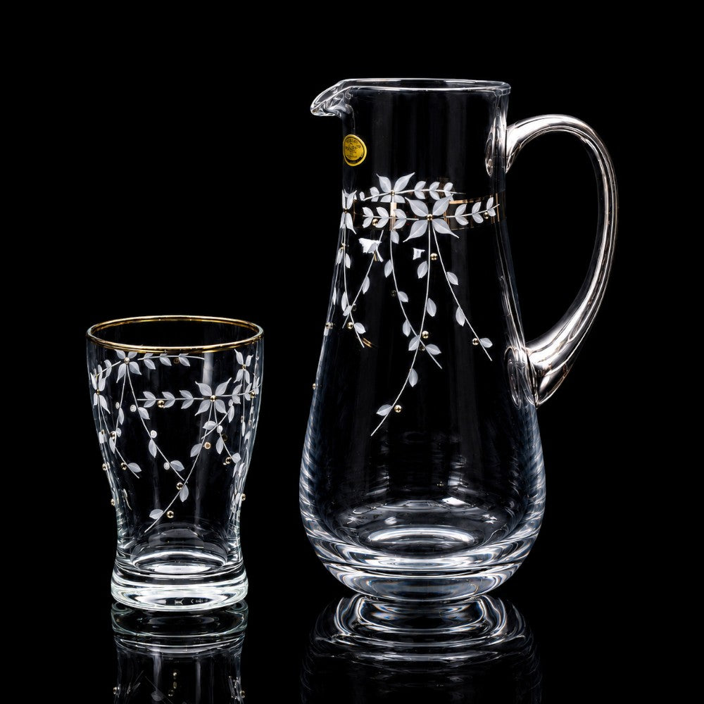 WATER SET 7PC CANBA ROSA PLATINUM 10011 Default Title - MamasJan Crockery
