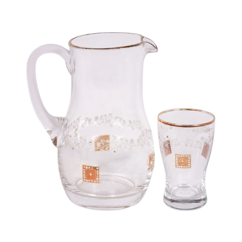 WATER SET 7PC CANBA TRENDY GOLD 10012 Default Title - MamasJan Crockery
