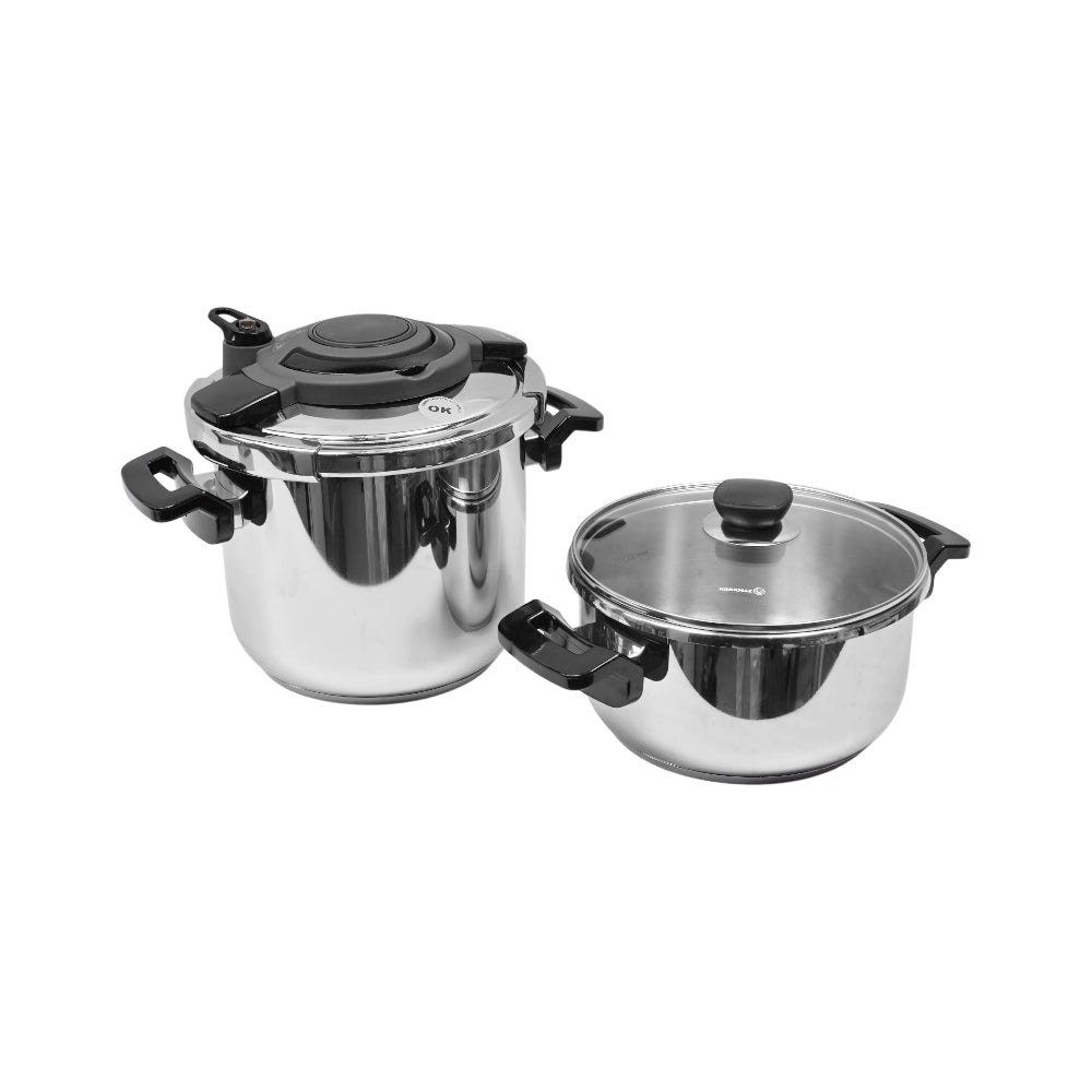 PRESSURE COOKER SET 2PC ALESSA A178 Default Title - MamasJan Crockery