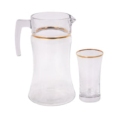 WATER SET 7PC PSB AZUR GOLD 96426 Default Title - MamasJan Crockery