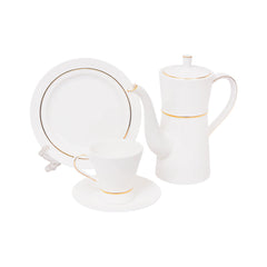 TEA SET 24PC ROYAL BISTRO IR GOLD GR-24 Default Title - MamasJan Crockery