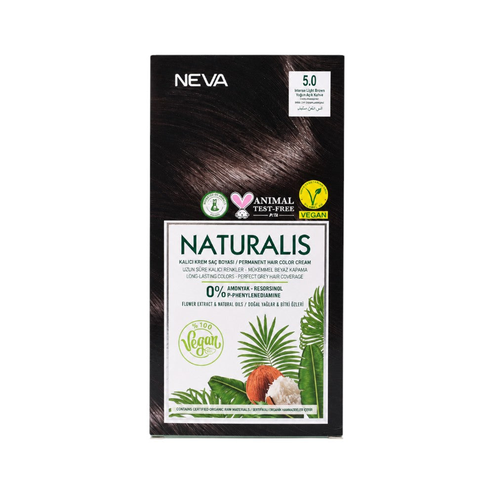 NATURALIS COLOR 5.0 INTENSE LIGHT BROWN 60ML Default Title - MamasJan haircare