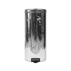 DUST BIN BRABANTIA 30 LTR 114366 BRILLIANT STEEL Default Title - MamasJan Crockery