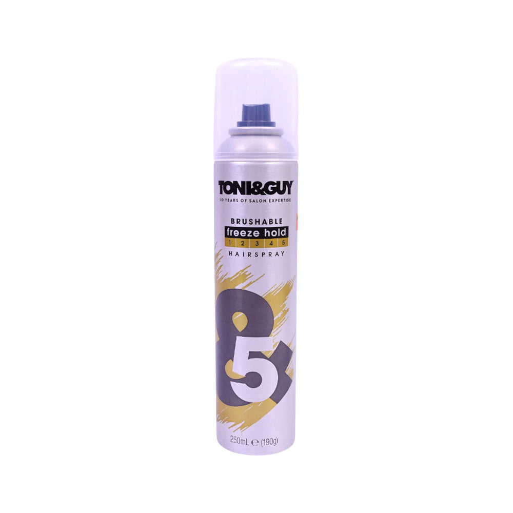 TONI & GUY HAIR SPRAY FREEZE HOLD BRUSHABLE 250ML Default Title - MamasJan haircare