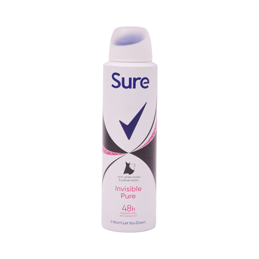 SURE DEODORANT INVISIBLE PURE 48H 150 ML Default Title - MamasJan perfumes