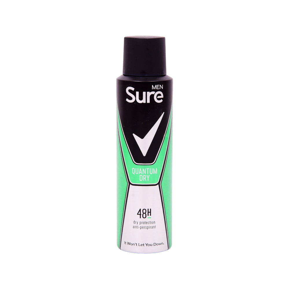 SURE MEN DEODORANT QUANTUM DRY 48H 150 ML Default Title - MamasJan perfumes