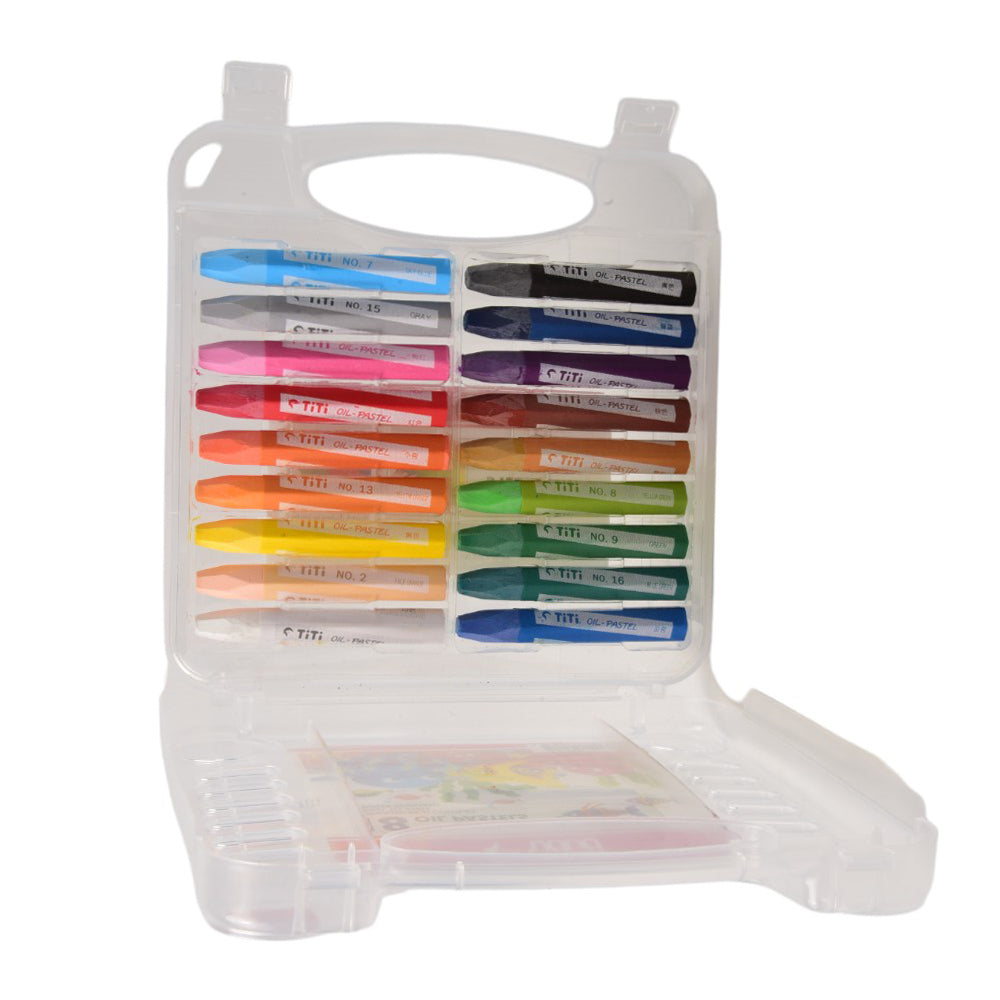 TI-P-18S TITI OIL PASTELS 18 COLOR IN BAG A.M Default Title - MamasJan Toys