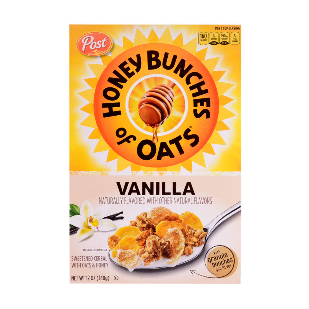 POST HONEY BUNCHES CEREAL VANILLA HONEY 340 GM Default Title - MamasJan GroceryFoods