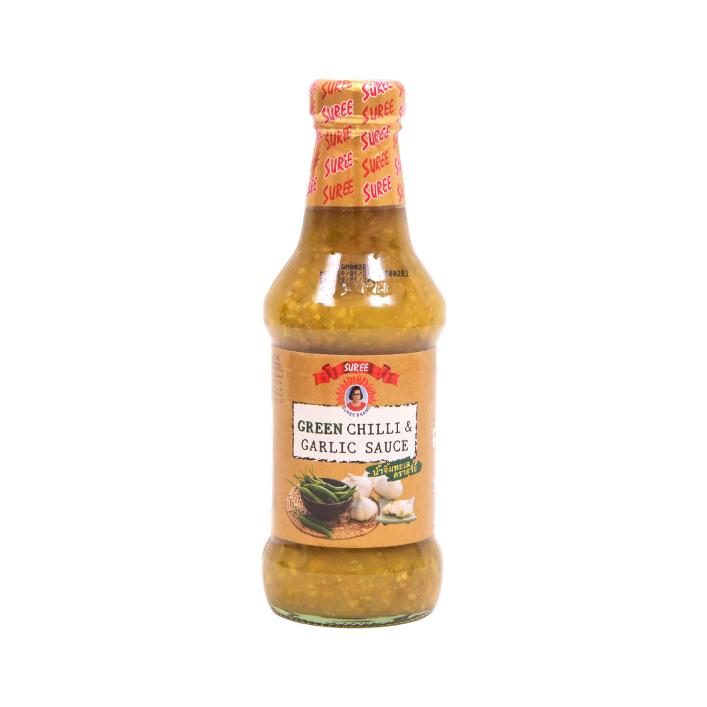 SUREE SAUCE GREEN CHILLI AND GARLIC 295 ML Default Title - MamasJan Grocery Food