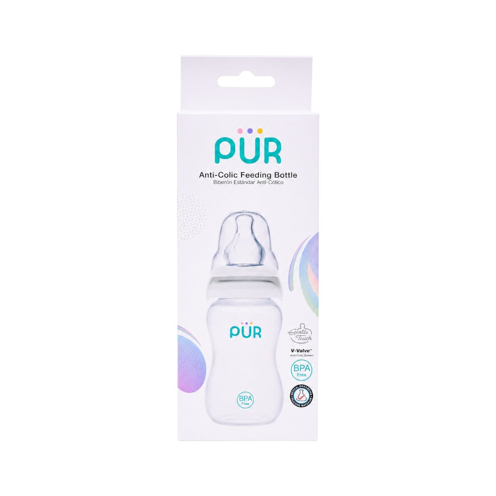 PUR ANTI COLIC FEEDING BOTTLE 4 OZ 120ML Default Title - MamasJan Baby Maternity Care