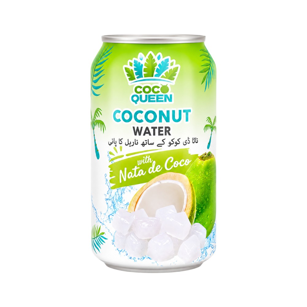 COCO QUEEN COCONUT WATER NATA DE COCO TIN 310 ML Default Title - MamasJan GroceryFoods
