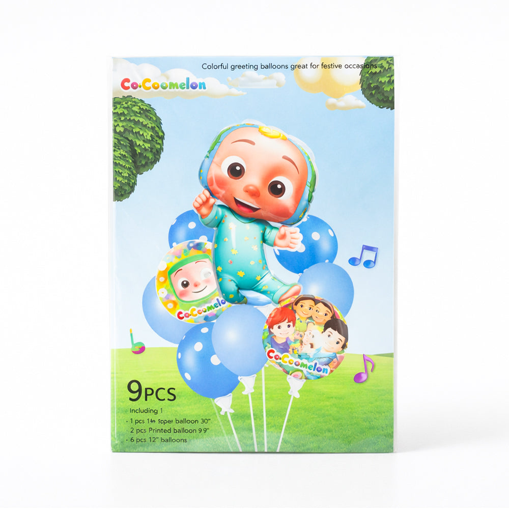 50707-8 BIRTHDAY BALOON COCOMELON 9PC IR Default Title - MamasJan Toys