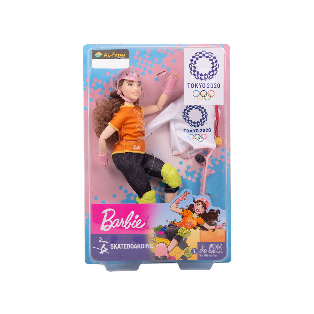 Gjl78 Barbie Doll Skateboarder Doll Default Title - MamasJan Toys