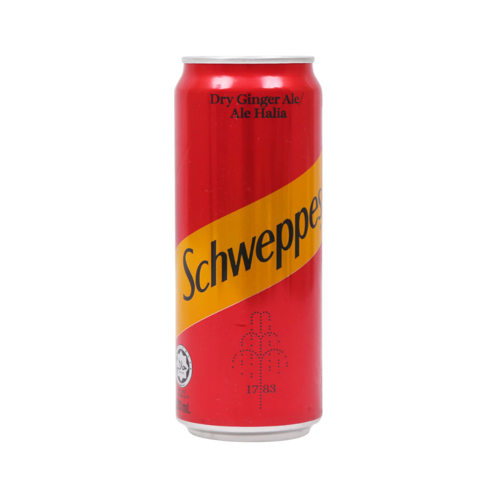 SCHWEPPES GINGER ALE DRY DRINK CAN 320 ML Default Title - MamasJan Grocery Food