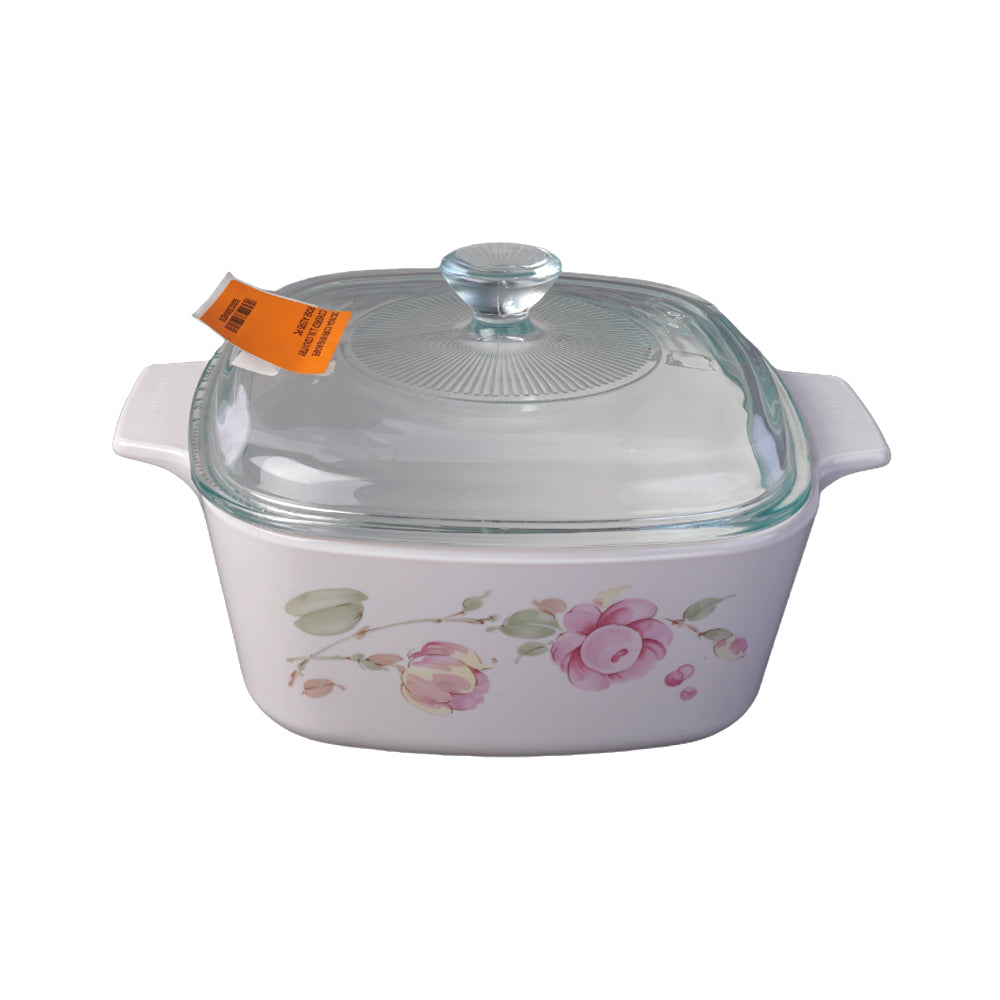 DONGA CORNINGWARE COVERED 1.5L COUNTRY ROSE A15RS PC Default Title - MamasJan Crockery