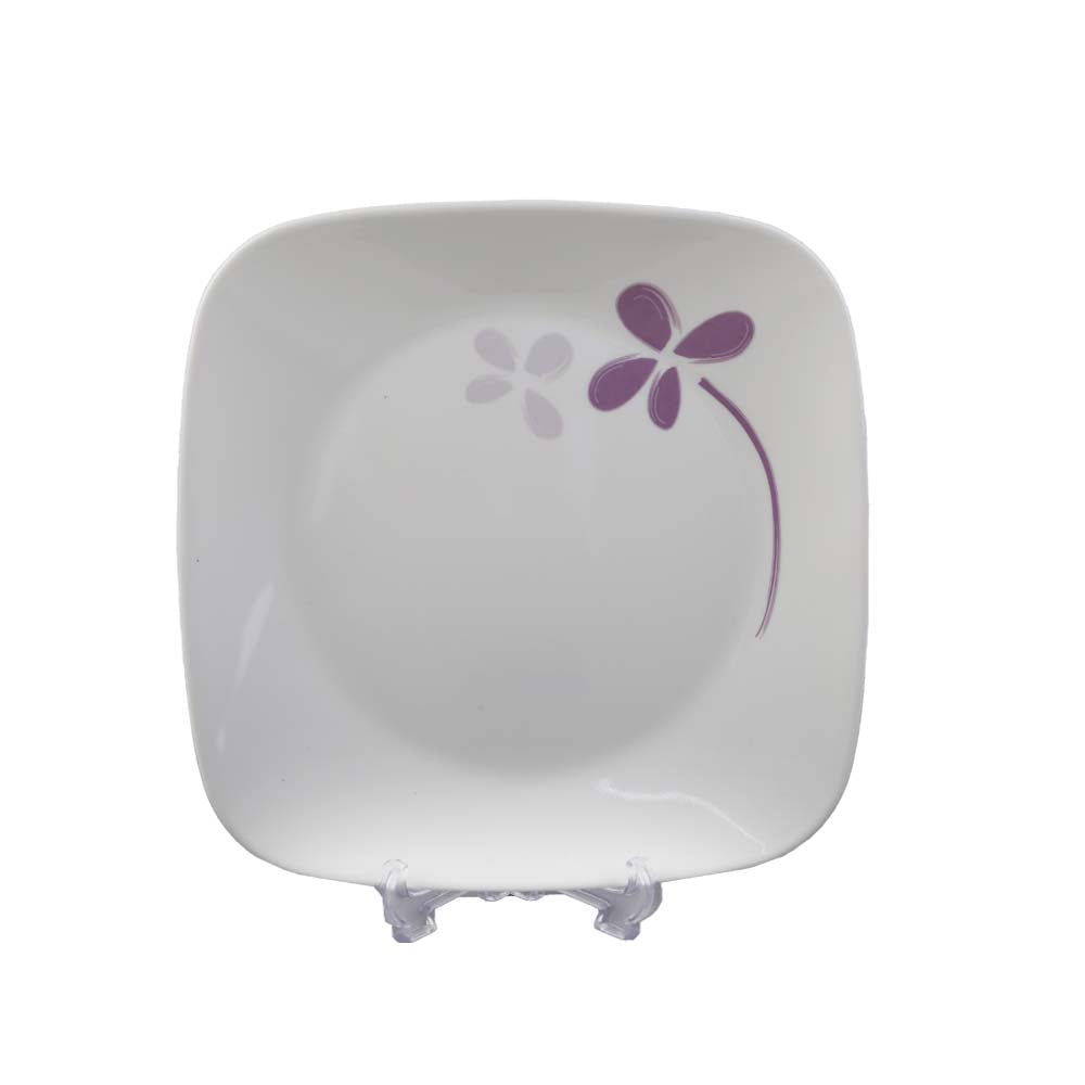 PLATE QUARTER SQUARE CORNINGWARE WARM PANSIES 2211-WP-LP PC Default Title - MamasJan Crockery