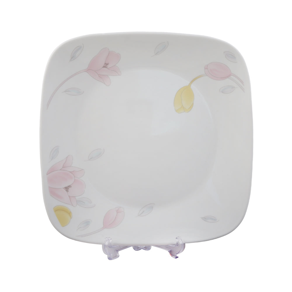 PLATE DINNER SQUARE CORNINGWARE ELEGENT CITY 2213-EC-LP PC Default Title - MamasJan Crockery