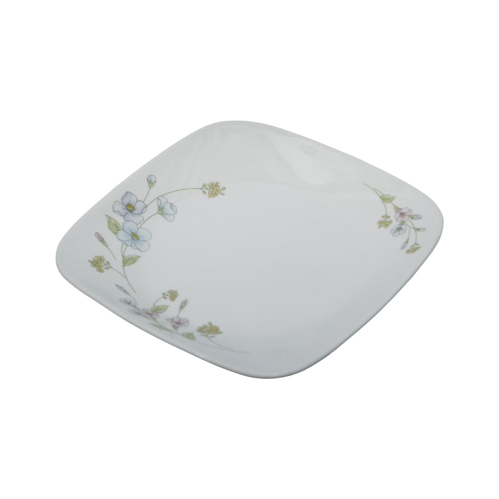 PLATE QUARTER SQUARE CORNINGWARE PASTEL BOUQUET 2211-93-LP P Default Title - MamasJan Crockery