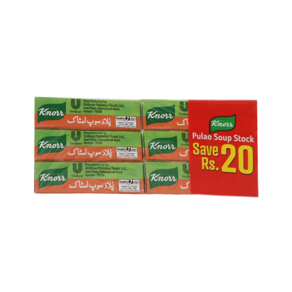 KNORR PULAO SOUP STOCK CUBE 1X6 PROMO PACK 108 GM Default Title - MamasJan GroceryFoods