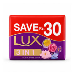 LUX VELVET GLOW ROSE GLOW FRESH GLOW 3 IN 1 30 SAVE 123GM Default Title - MamasJan skincare