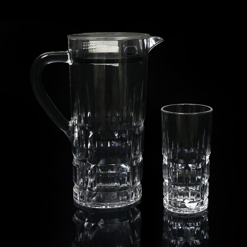 WATER SET 7PC ACRYLIC SPEARHEAD CUT AC124 Default Title - MamasJan Crockery