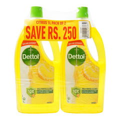 DETTOL FLOOR CLEANER CITRUS 1+1 1LTR PROMO PACK Default Title - MamasJan Grocery Nonfood