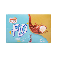 BISCONNI FLO CHOCOLATE COATED VANILLA CAKE 9 GM BOX 30PC Default Title - MamasJan Grocery
