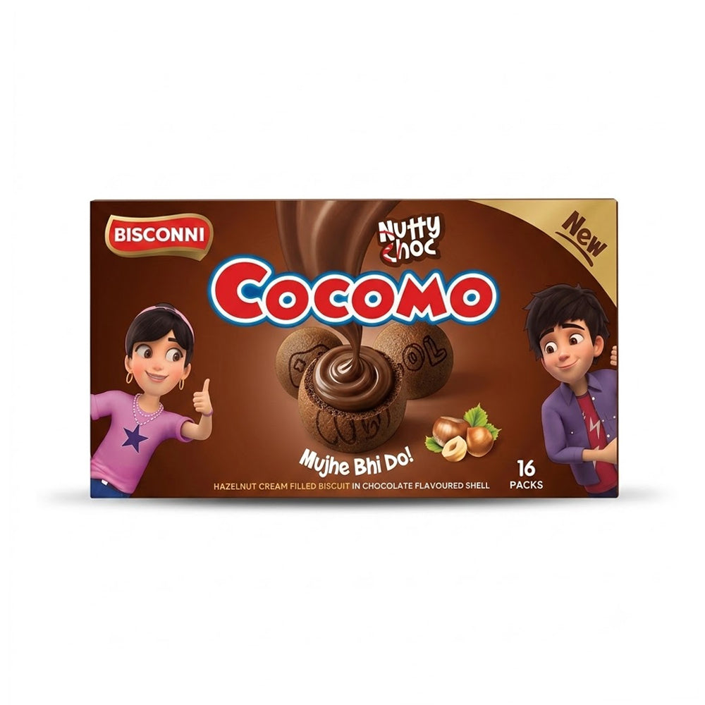 BISCONNI COCOMO NUTTY CHOC 16 PCS BOX Default Title - MamasJan Grocery Food