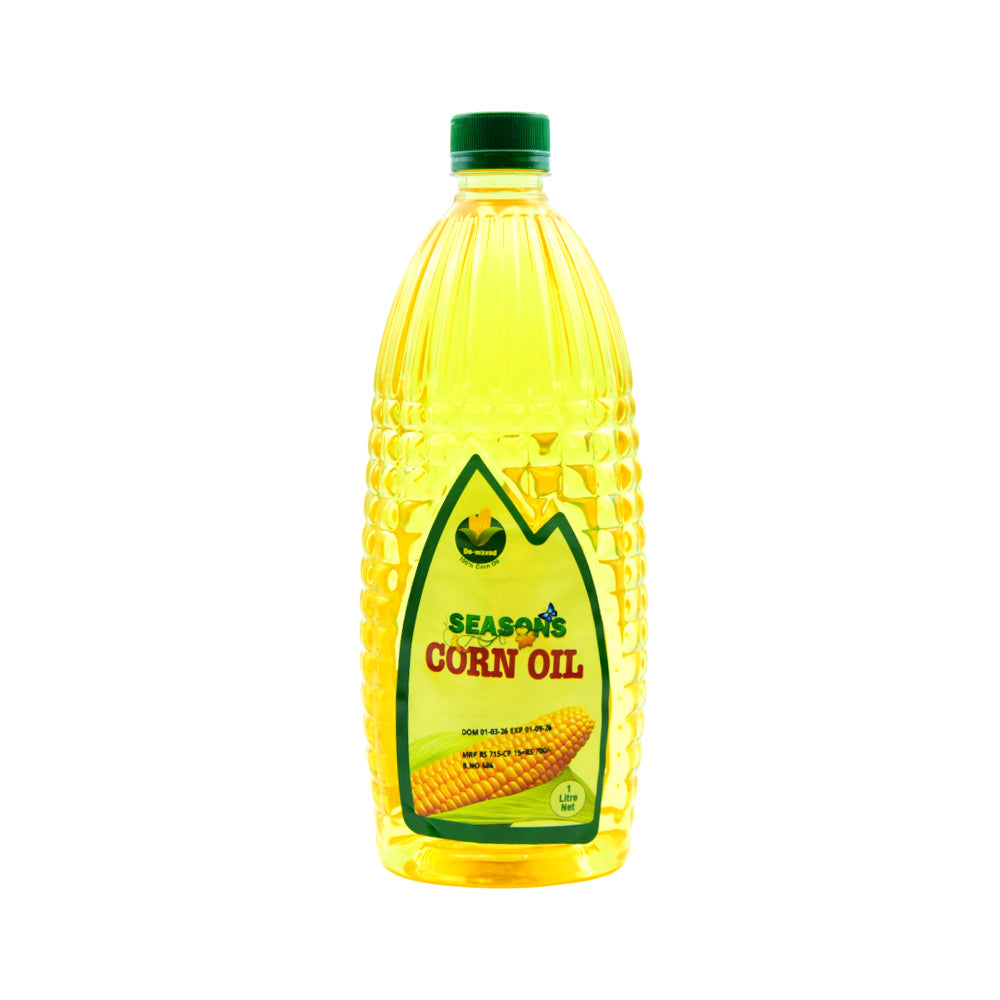 SEASONS CORN OIL BOTTLE 1 LTR Default Title - MamasJan Grocery Food