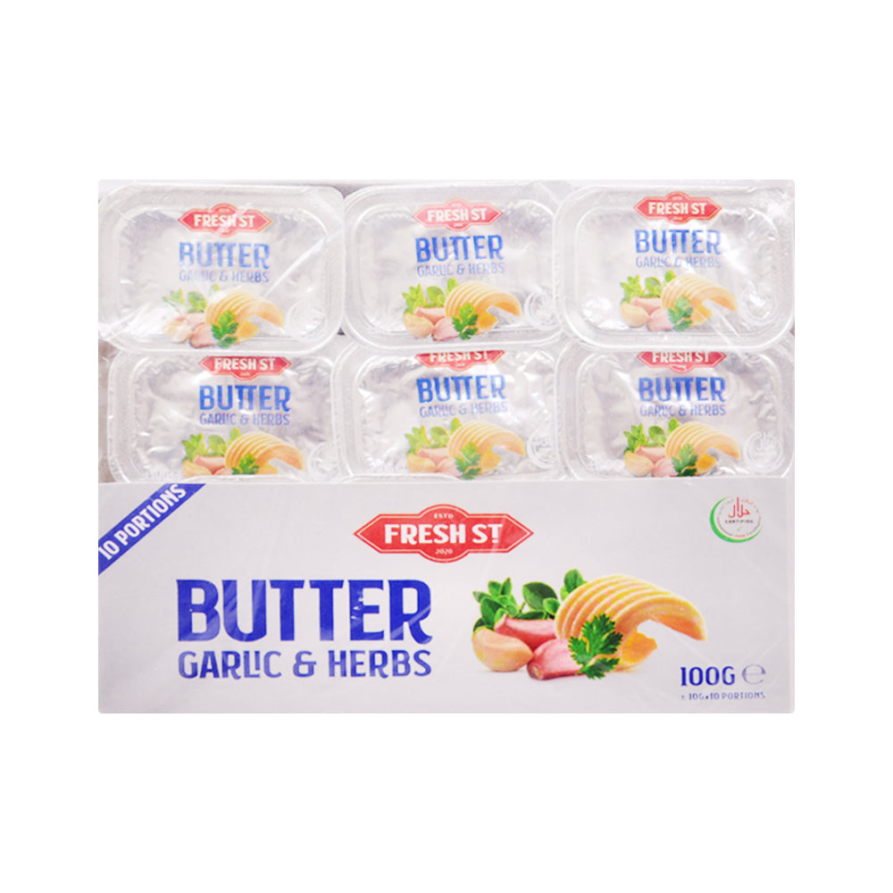 FRESH ST BUTTER GARLIC & HERB 10GM X 10 Default Title - MamasJan Grocery